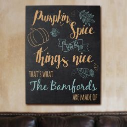 Pumpkin Spice Canvas